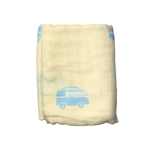 Swaddle blanket with VW Bus pattern