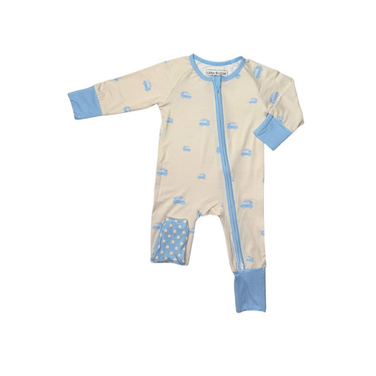 Baby pajamas with little VW bus print