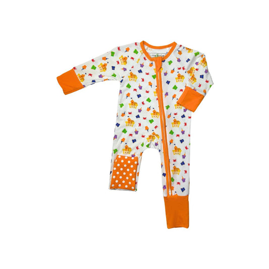 Baby pajamas with Sandcastle print